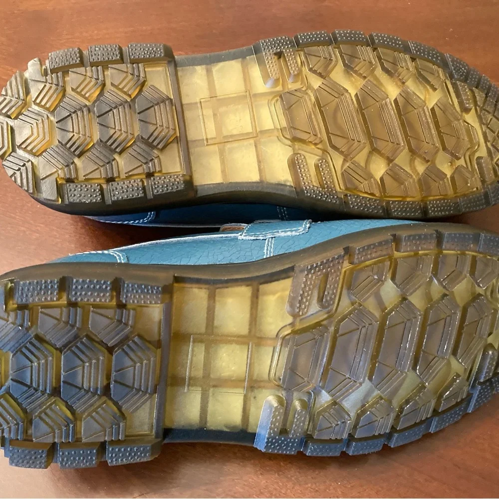 Women’s Teal Chunky Penny Loafers - Picture 5 of 5
